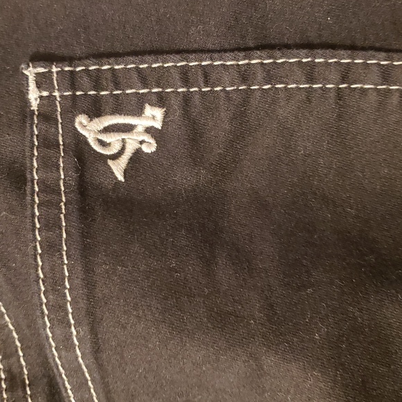 Womens Black Cargo Pants Rocker Pants V I P Jeans - Picture 5 of 6